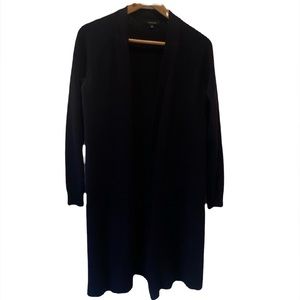 Verve Ami Women’s Navy Open Front Knit Cardigan Duster Size Small